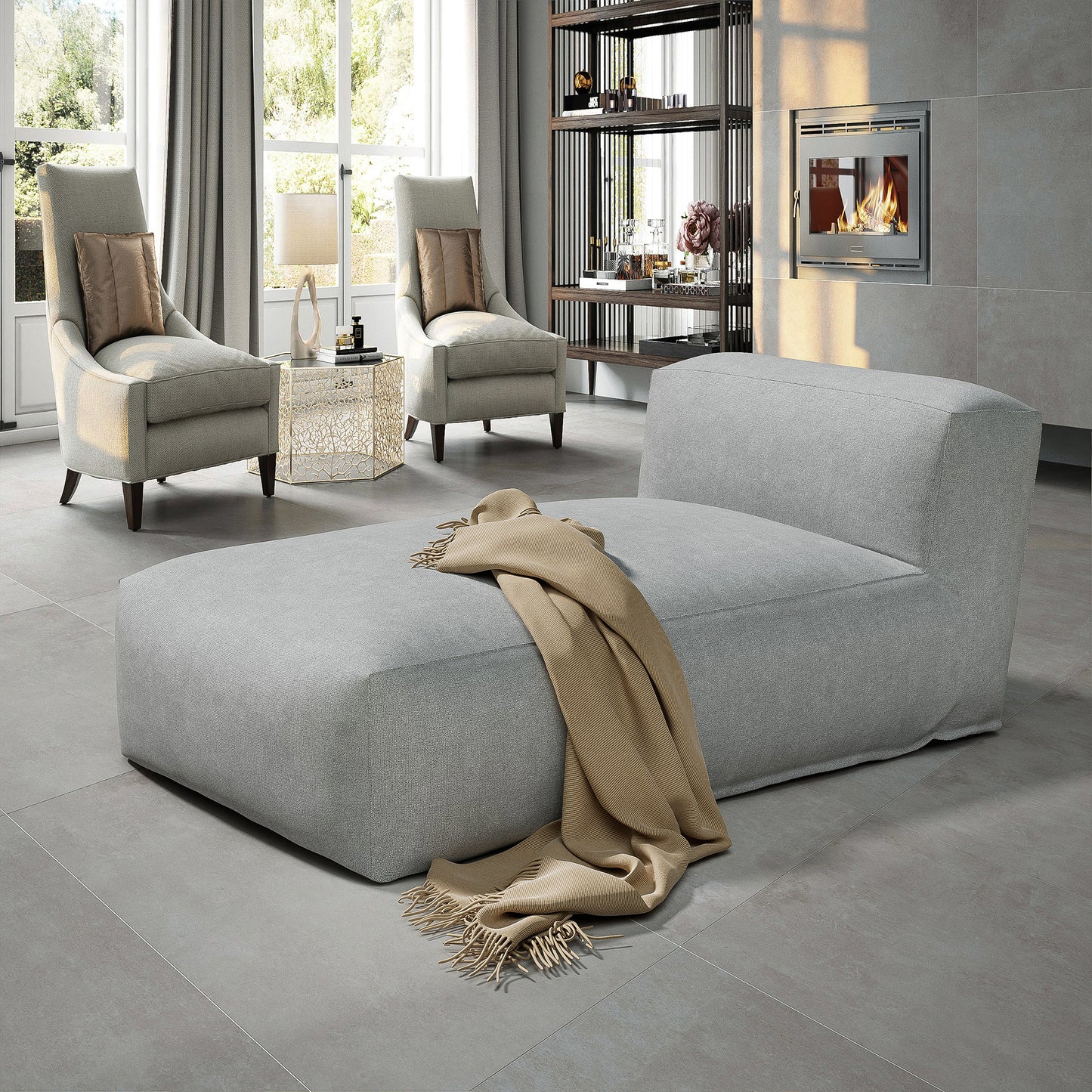 Interior Lounge Chair Minimalist Design - Nimbus Modular Collection