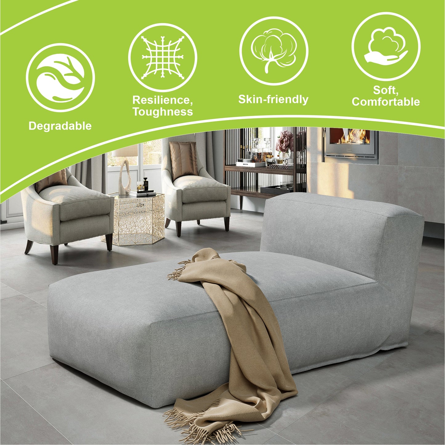 Interior Lounge Chair Minimalist Design - Nimbus Modular Collection