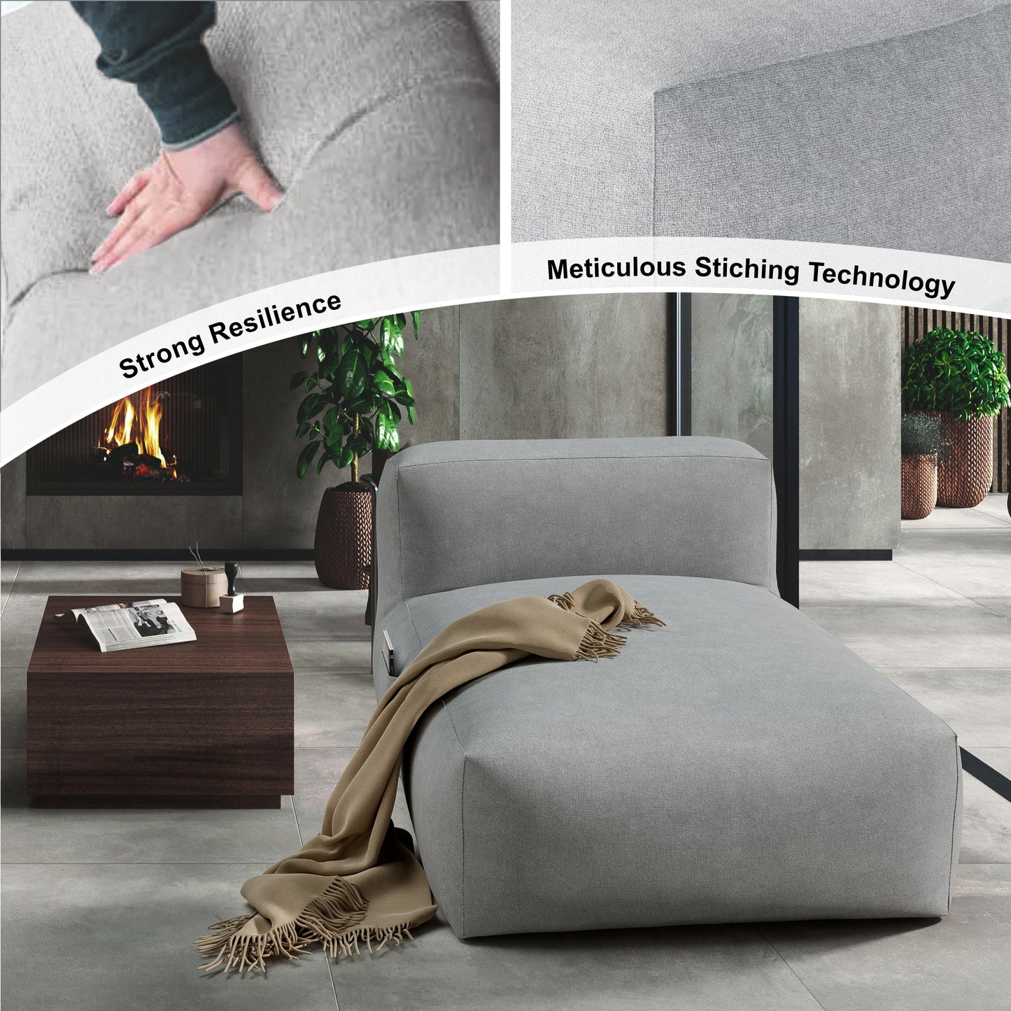 Interior Lounge Chair Minimalist Design - Nimbus Modular Collection