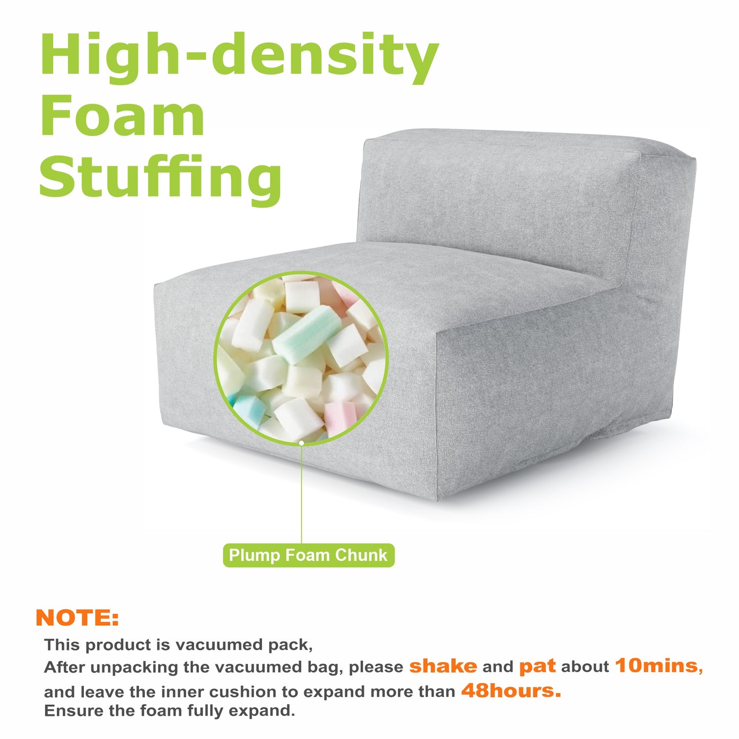 Modular High Density Foam Sofa Set Contemporary Design - Nimbus Modular Collection