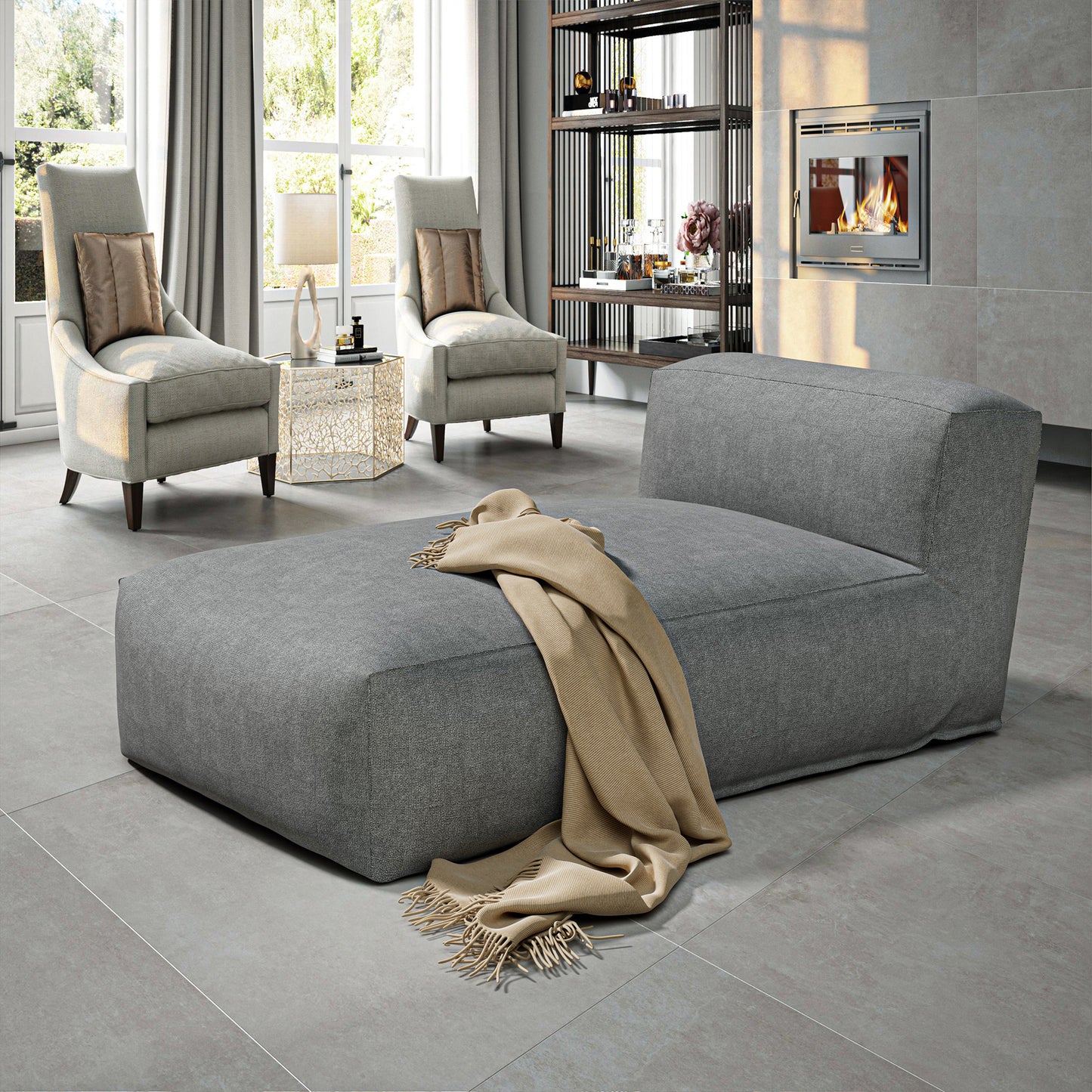 Interior Lounge Chair Minimalist Design - Nimbus Modular Collection