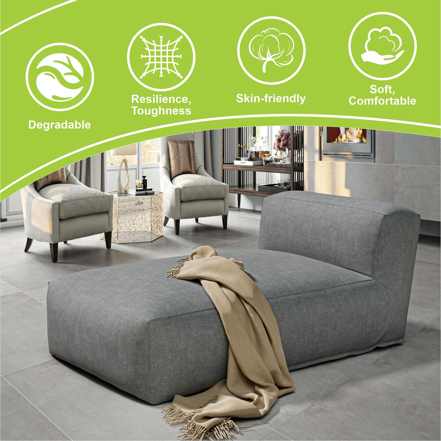 Interior Lounge Chair Minimalist Design - Nimbus Modular Collection