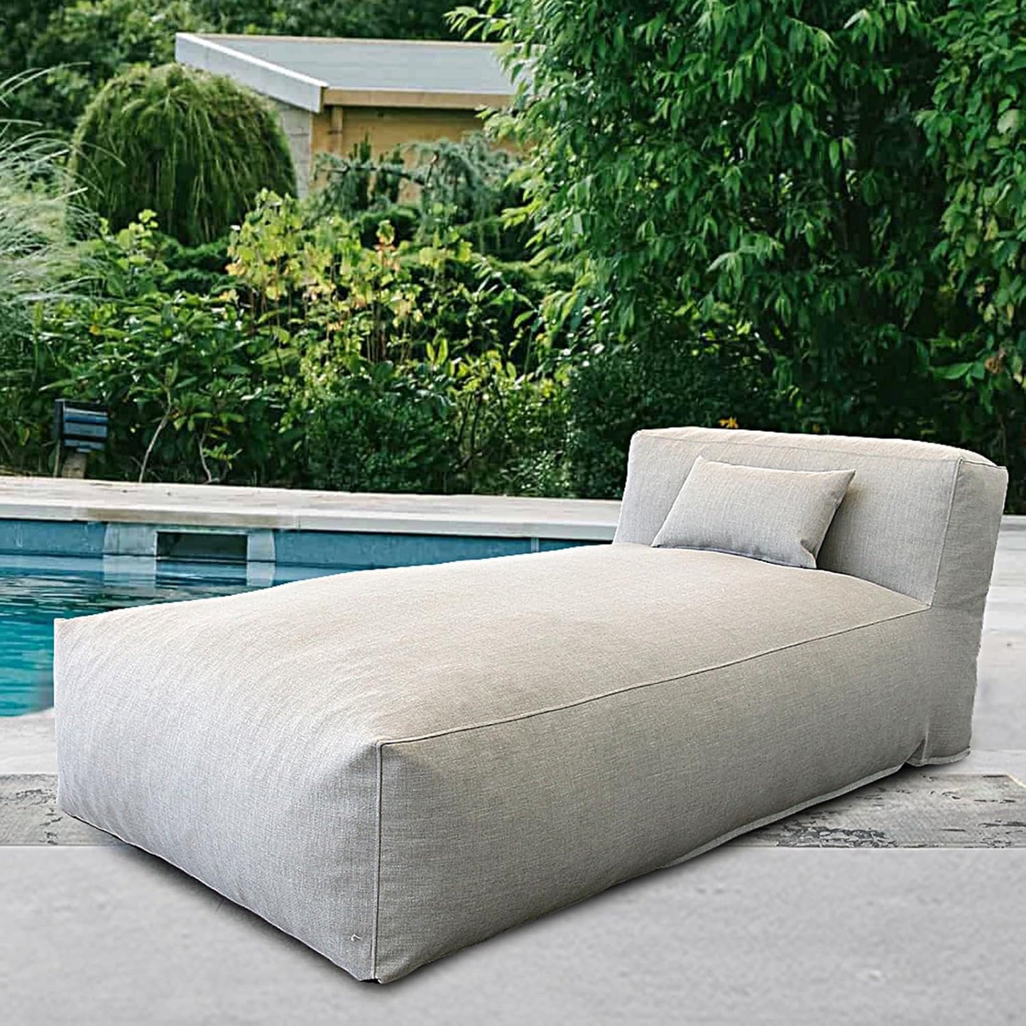 Solara Lounger Chair - Outdoor Modular Lounge Chair with High-Density Foam