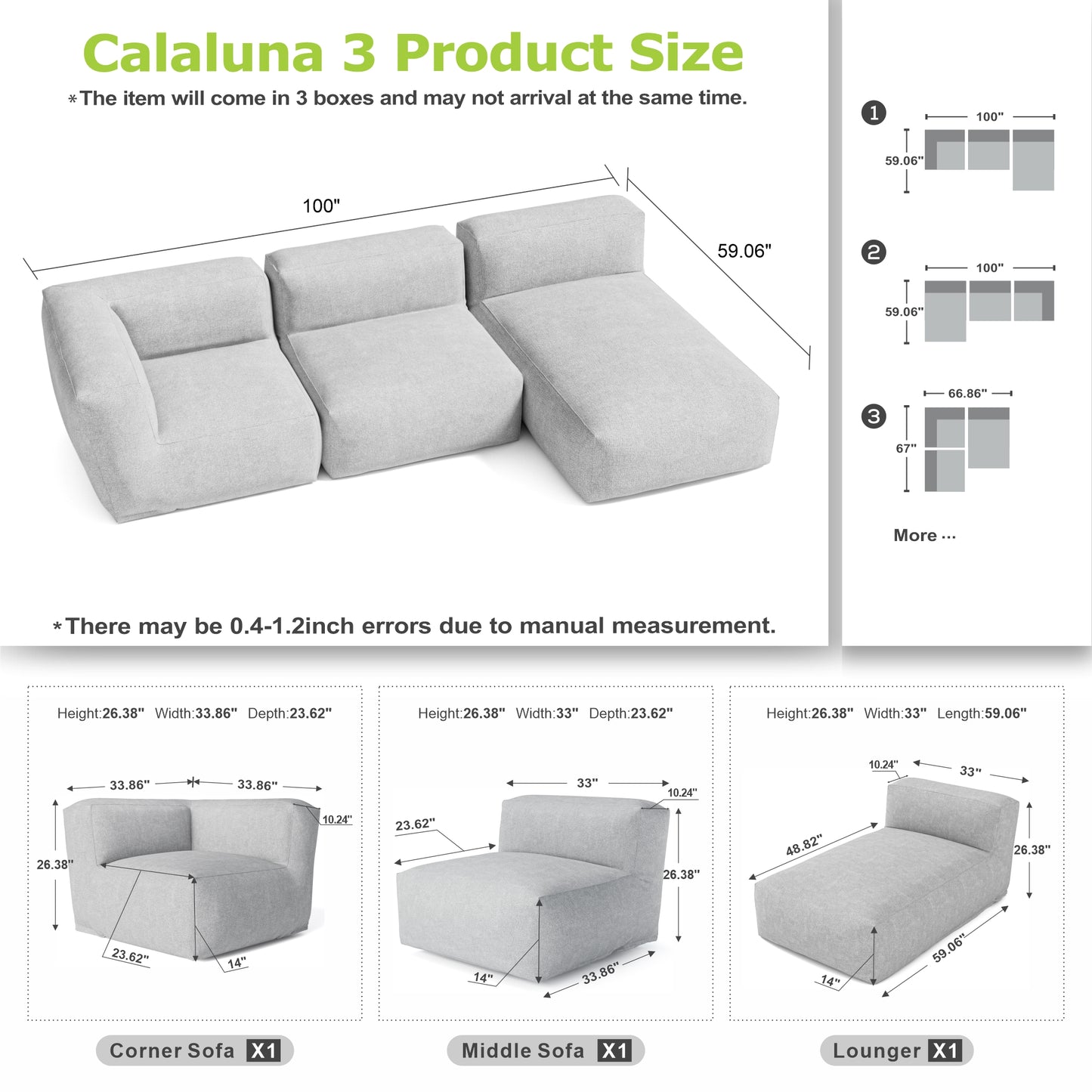 Modular High Density Foam Sofa Set Contemporary Design -  Nimbus Modular Collection